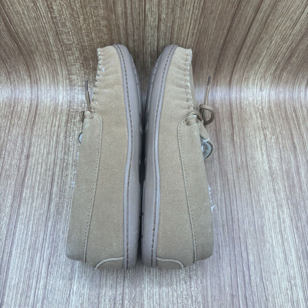 Minnetonka Camp Tie Moccasin Lined Hard Rubber Sole Women’s Size 8 M - Picture 6 of 8